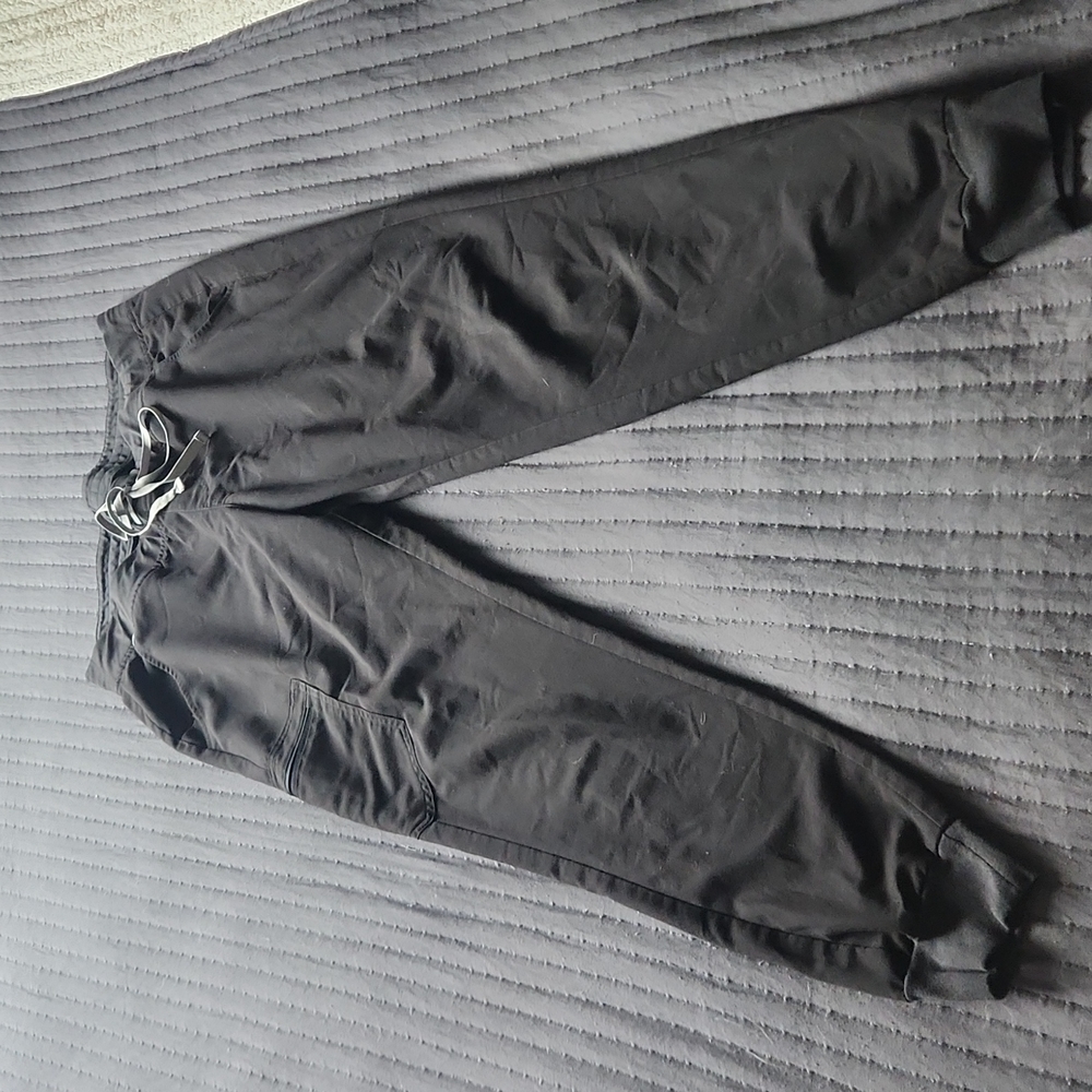 Womens FIGS black joggers